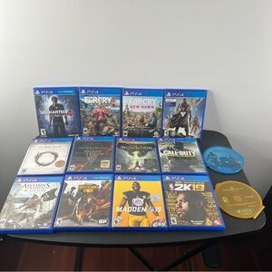 PlayStation 4 PS4 Bundle Lot of 14 Games (Elder Scrolls Uncharted 4 Far Cry)